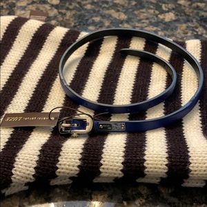 Henri Bendel NWT - Blue Leather Wrap Bracelet
